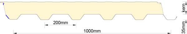 FALK 1000 TR Plat Dak - Afbeelding 2